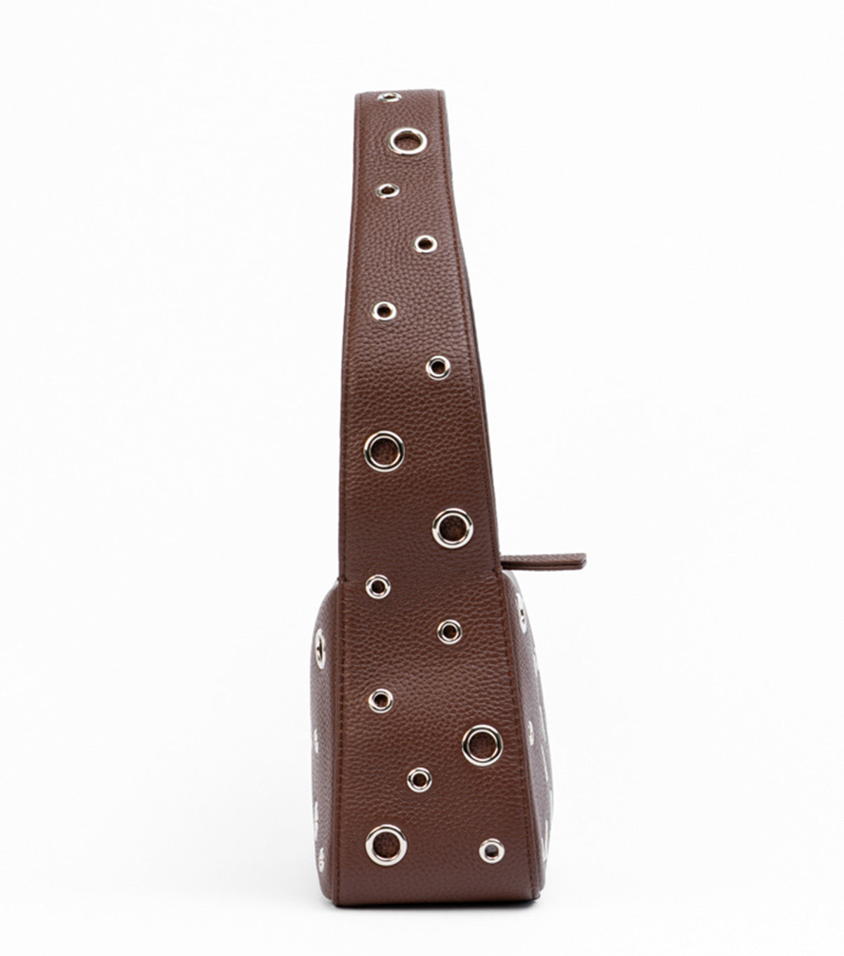 Venus - Chocolate Leather Eyelet Bag