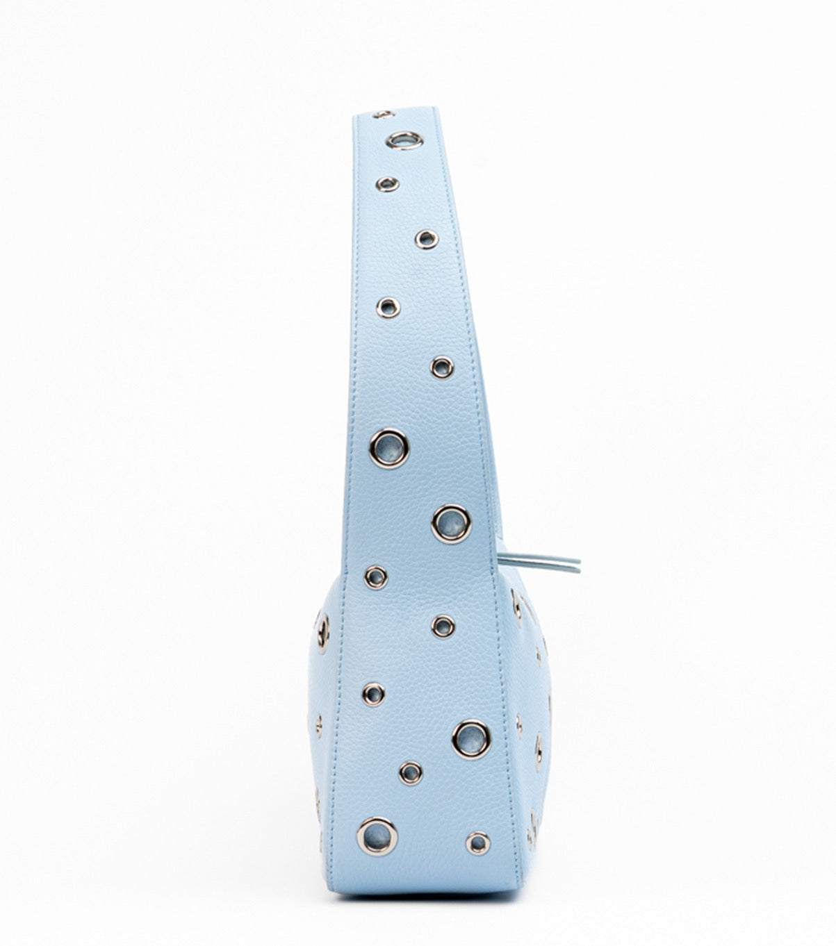 Siren - Baby Blue Leather Eyelet Bag